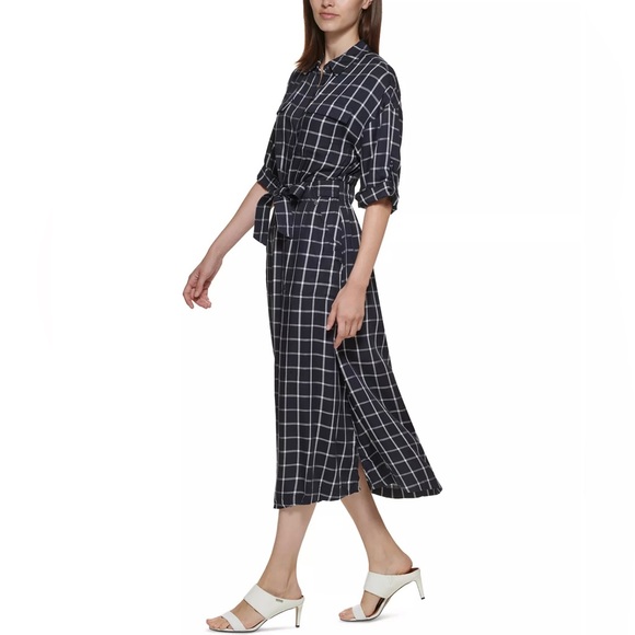 Calvin Klein Black and White Checkered Dress - Picture 6 of 6